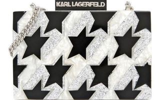 Karl Lagerfeld Startooth Minaudiere - juhlalaukku (uusi)