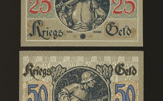 Saksa Notgeld 25, 50 Pfennig, Coesfeld