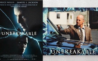 Aulakuva: Unbreakable - särkymätön (Bruce Willis) - 10 kpl!
