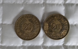 20 markkaa x 2