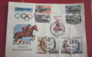 Olympiakirjekuori v. 1960 Rooman Olympialaiset