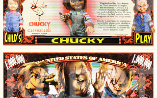 UUSI CHUCKY SETELI * DOLLARI - ILMAINEN TOIMITUS