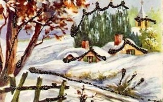 UPEA HILEINEN!! / Luminen kylä ja jäätynyt joki. 1960-l.