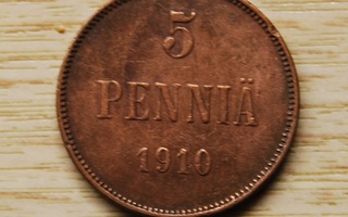 Suomi, 5 penniä 1910, Nikolai II