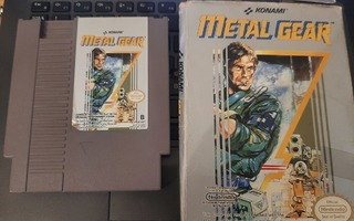 NES Metal gear + kotelo, ei ohjeita Pal B (eec/scn)