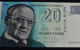 20 Markkaa 1993 Litt A Vanhala - Koivikko 
