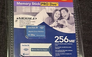 SanDisk 256 MB  Memory stick Pro Duo muistikortti - UUSI