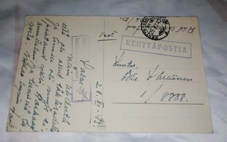 Kenttäpostikonttori No.15 Sens Maasio kortti 1943
