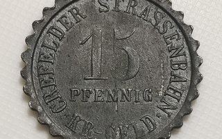 Saksa 15 Pfennig, Creffeld 1917