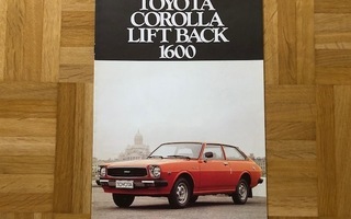 Esite Toyota Corolla Lift Back 1600, vuodelta 1977/1978