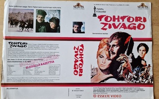 VHS  kansipaperi...TOHTORI ZIVAGO