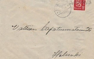 1937, Kirje ?, rivileima Jylhänkylä