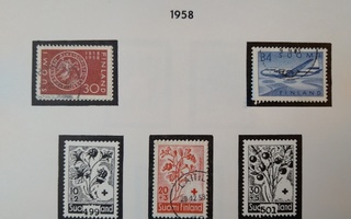 1958 Suomi postimerkki 3 kpl