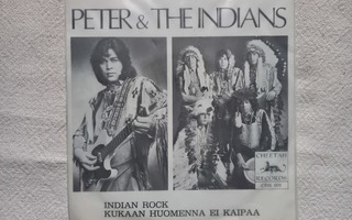 Single PETER & THE INDIANS - INDIAN ROCK/...