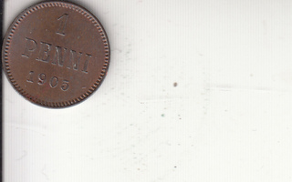1 penni 1905 kl 6