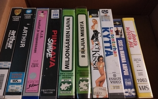 10 keräily VHS nauhaa, kympin lähdöt!