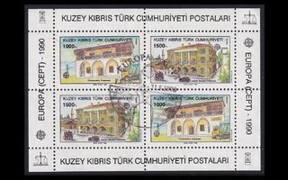 Turkki Kypros 273-4BL8 o Europa postirakennuksia (1990)