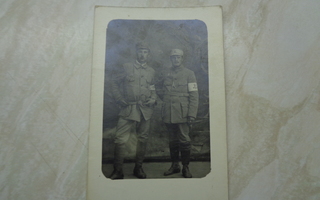Pöytyän Suojeluskunta - 2 sotilasta kuvassa 1920 luku