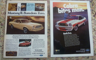 Ford Mustang mainokset -74-77