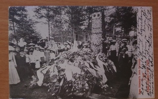 Eugen Schaumanin hauta Porvoossa 10.5.1906 kortti