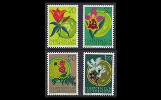 Liechtenstein 521-4 ** Euroopan luonnonsuojeluvuosi kukkia (