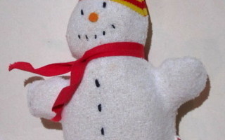 Keräilylelu - Lumiukko - froteinen retro Jolly Dolly