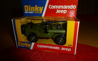Dinky commando Jeep 612 vuosi 1977 1:32
