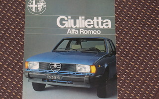 1980 Alfa Romeo Giulietta 1.3 / 1.6 / 1.8 esite - KUIN UUSI