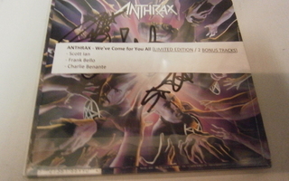 ANTHRAX - WE'VE COME FOR YOU ALL LTD EDIT. CD+KOLME NIMMARIA