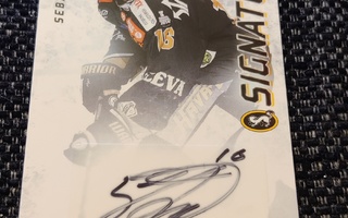 Cardset 2015-16 Sebastian Aho signature Kärpät Ässät