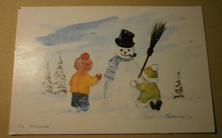 Peardon: Lapset ja lumiukko, joulupk, p. 1980