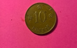 * 10 penniä  1936 Cu  *hyvä