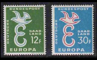 Saarland 439-40 ** Europa (1958)