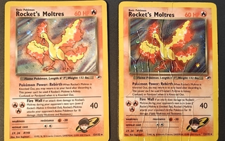 2x Rocket's Moltres Gym Heroes 12/132