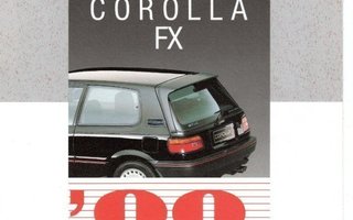 Toyota Corolla FX -esite 1988
