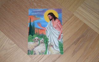 postikortti jeesus ja lampaat