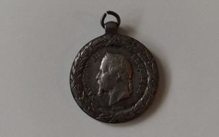 1859 French Napoleon III Silver Commemorative Medallion