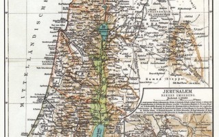 Kartta Palestiina (postikortti)
