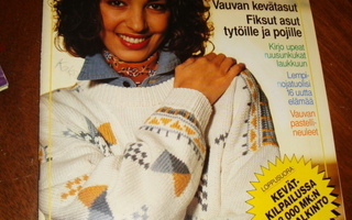 Uudet käsityöt 3/1993 jättikaava-arkki, neuleita, ompelua...