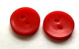 Punainen nappi erä 13 mm