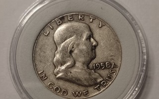 USA half dollar 1958 hopearaha