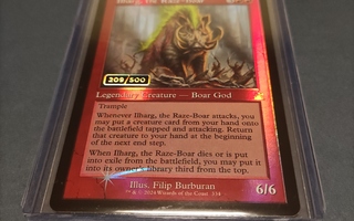 MTG kortti Ilharg, the Raze-Boar 209/500 numeroitu Foil