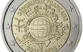 Ranska 2012 2€ euro 10v. UNC