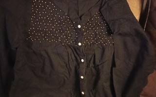 Musta paita KappAhl, koko 44, puuvilla