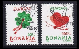 Romania 5297-8 o Europa kansalliset juhlat (1998)