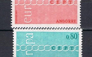 Andorra 1971 - Europa CEPT  ++