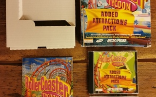 PC RollerCoaster Tycoon added attraction pack big box