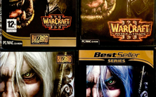 WARCRAFT; 4 PC/MAC CD-rom - peliä.