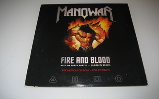Manowar - Fire And Blood  (CD-rom, promo-cd)