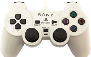 Sony Ohjain Dualshock 2 Valkoinen PS2 (Käytetty)